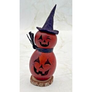 Meadowbrooke Gourds Lil Harlow Tiny Harlow Jac-O-Lantern Halloween Figurine EUC